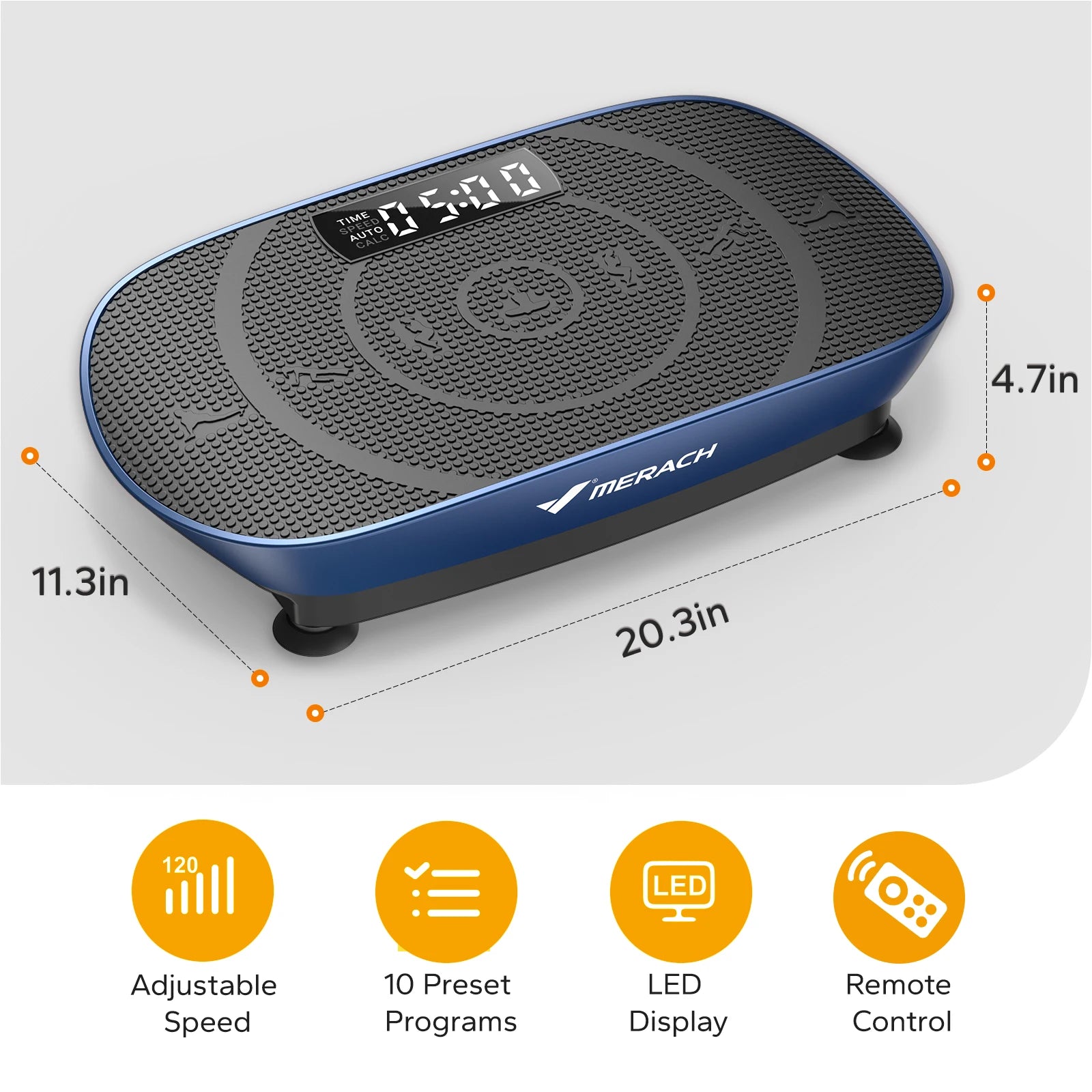 AuraVibe Pro — Whole-Body Vibration Plate with Bluetooth, Remote & 10 Speed Levels | Aurora Blur Wellness