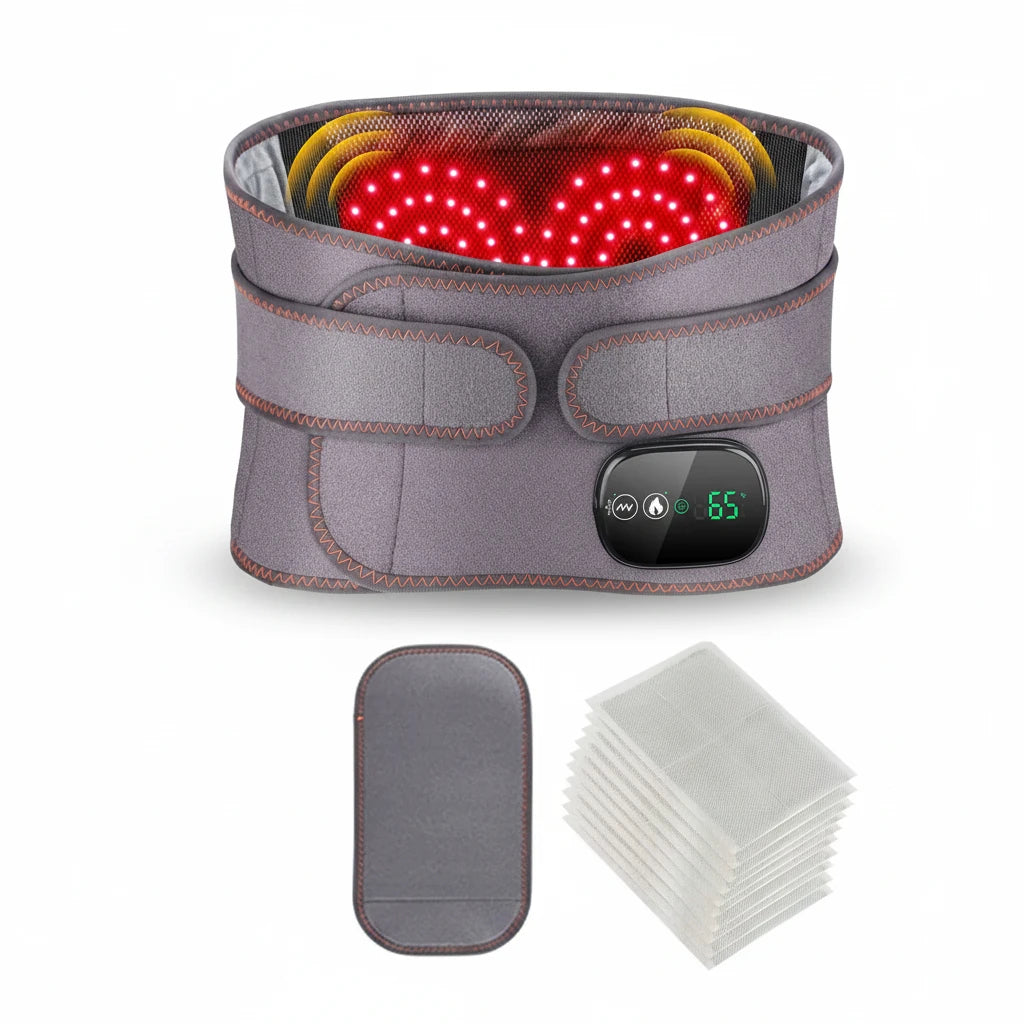 LumiBack Pro Spa Edition complete set with belt extension strap and aromatherapy pouch
