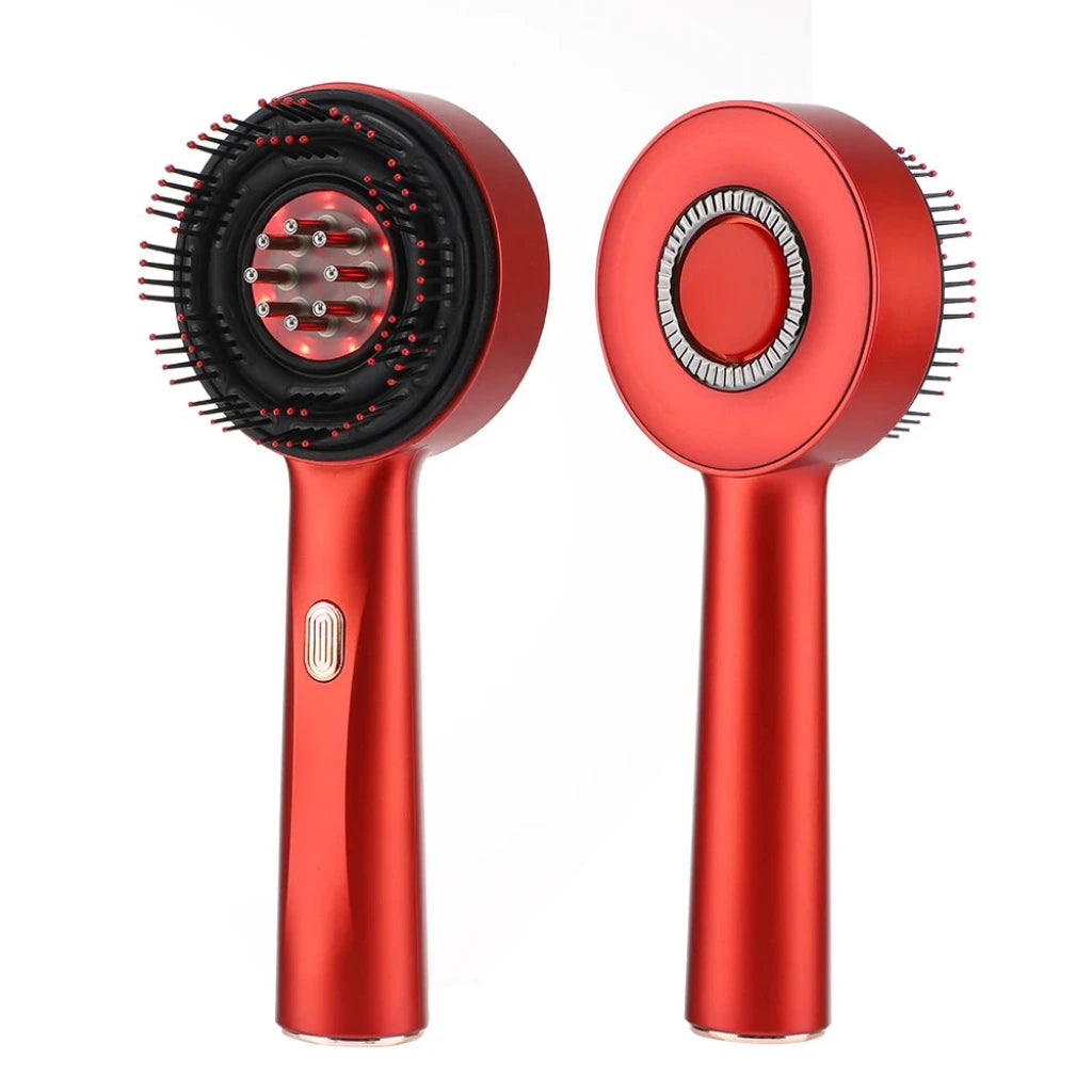 ScalpRevive Comb Pro red light therapy scalp massager with vibration and EMS by Aurora Blur