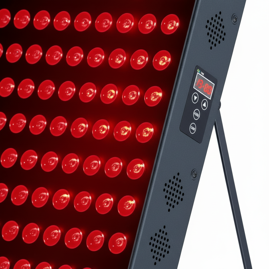 LumiPanel Elite dual chip LED technology showing 4 clinically-studied wavelengths
