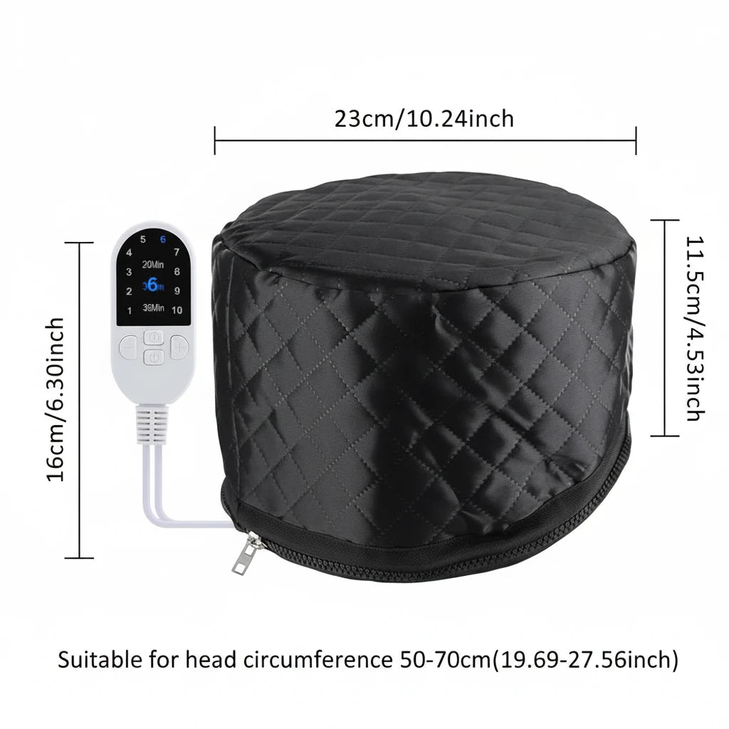 ScalpBloom Cap Pro — Heated Hair Treatment Cap | Aurora Blur