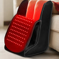 ToeGlow Pro foot wrap open to show the red LED panels glowing inside

