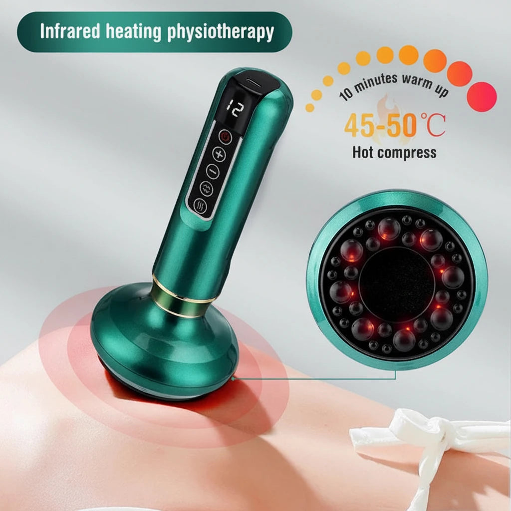 VitaSculpt Body Pro — Smart Cupping + Gua Sha Body Massager | Heat Recovery Tool