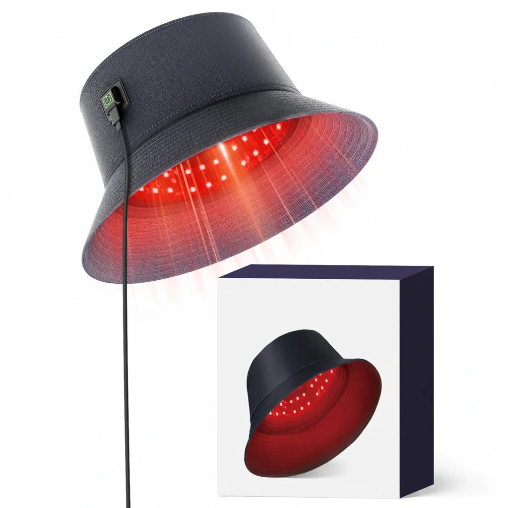 ScalpRevive Ultra red light helmet with retail packaging box