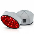 Man wearing ScalpRevive Max red light therapy hair cap