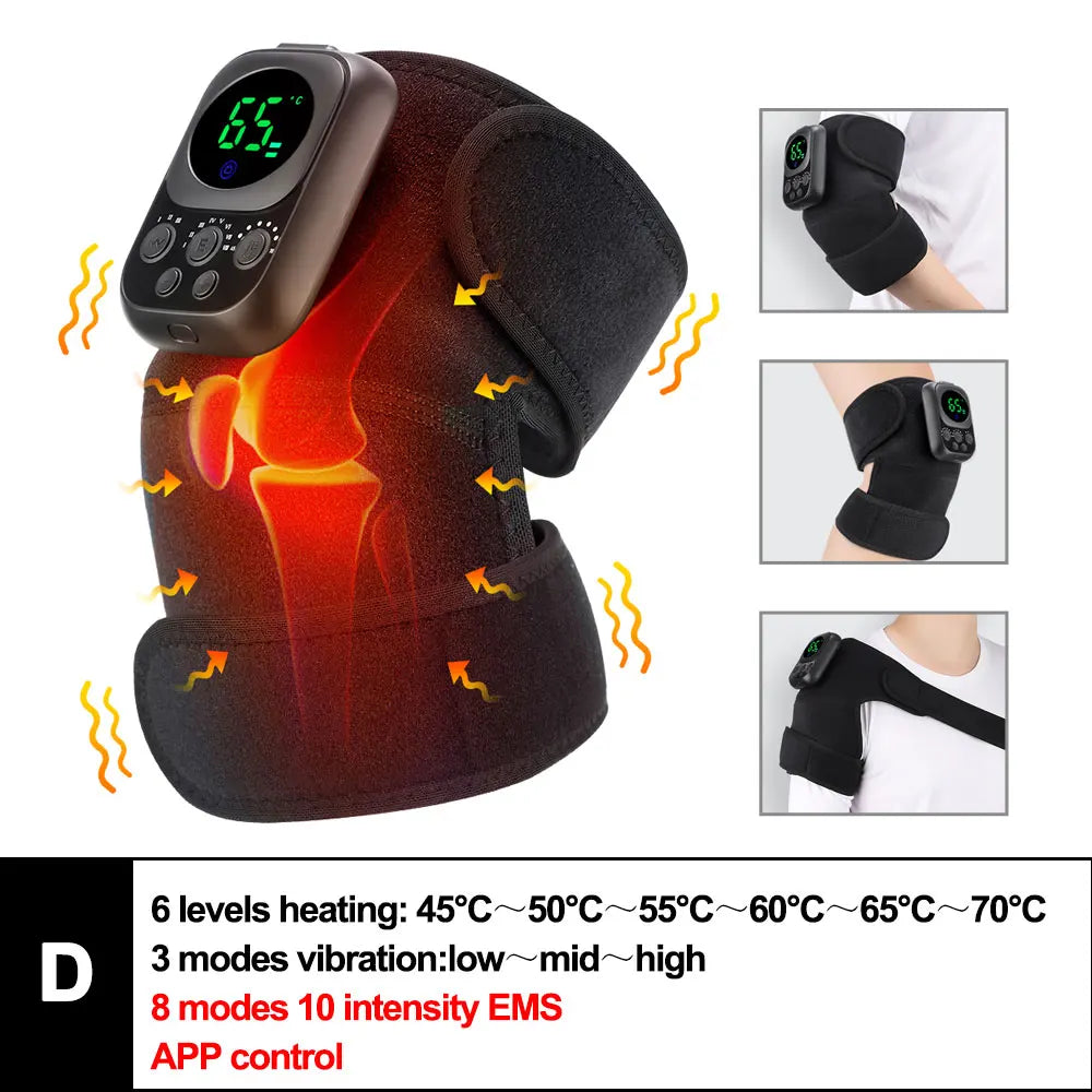 VitaJoint Pro showing EMS microcurrent and heat therapy technology for joint wellness
