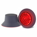 ScalpRevive Ultra red light hair growth helmet exterior and glowing 336 LED interior